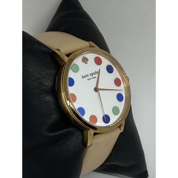 Kate Spade Metro Vachetta 0735 Women's Beige Leather Analog Quartz Watch WO445 - Picture 5 of 12